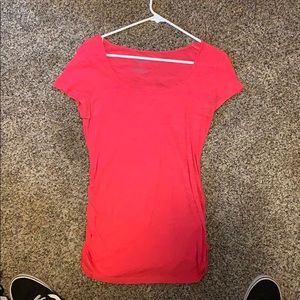 Pink maternity shirt